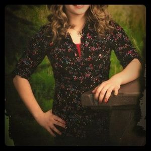 Floral button up